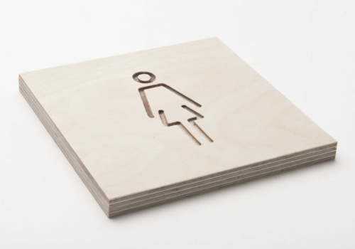 Pictogram toilet dames