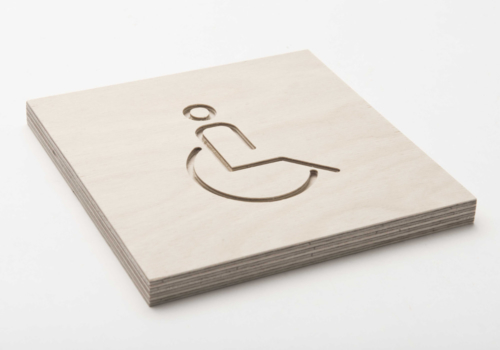 Rolstoeltoilet pictogram - signalisatie