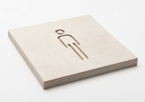 Pictogram toilet mannen